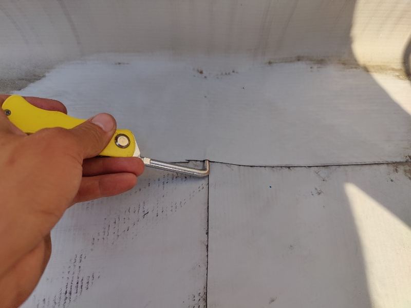 Годовое обслуживание: фото работ на плоской кровле